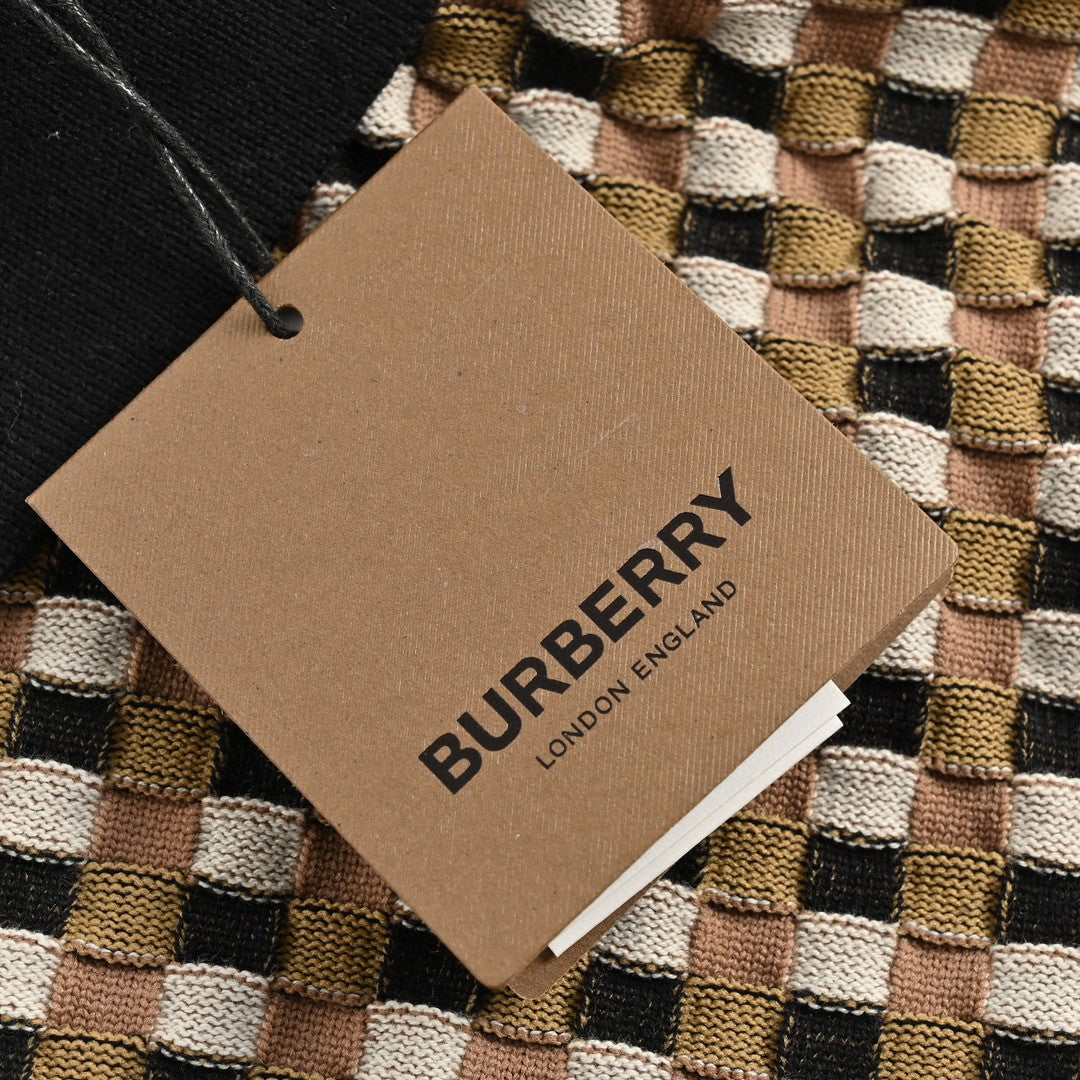 B**rry checkered polo shirt