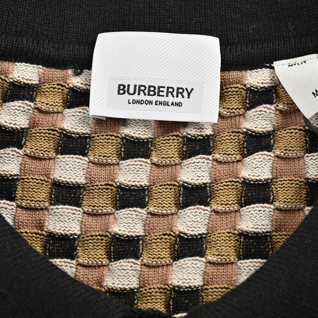 B**rry checkered polo shirt