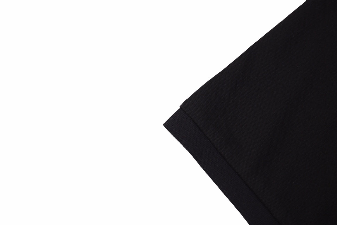B**rry embroidered knight polo - black
