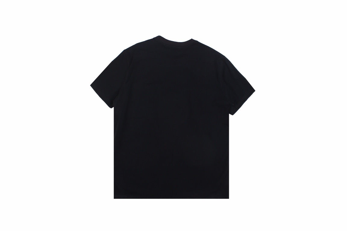 B**rry check panel t-shirt (black)