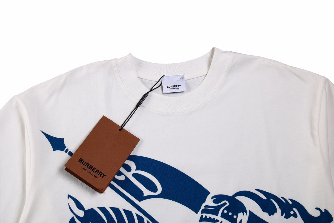 B**rry knight print t-shirt - white