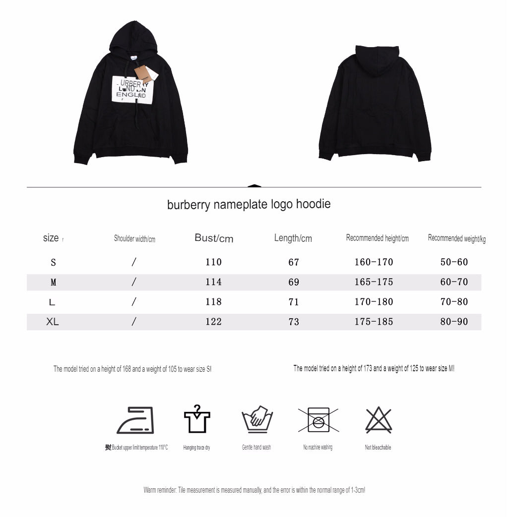 B**rry black hoodie with logo design