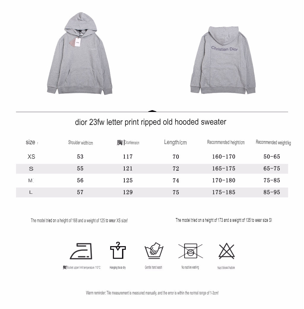 D*or gray hoodie