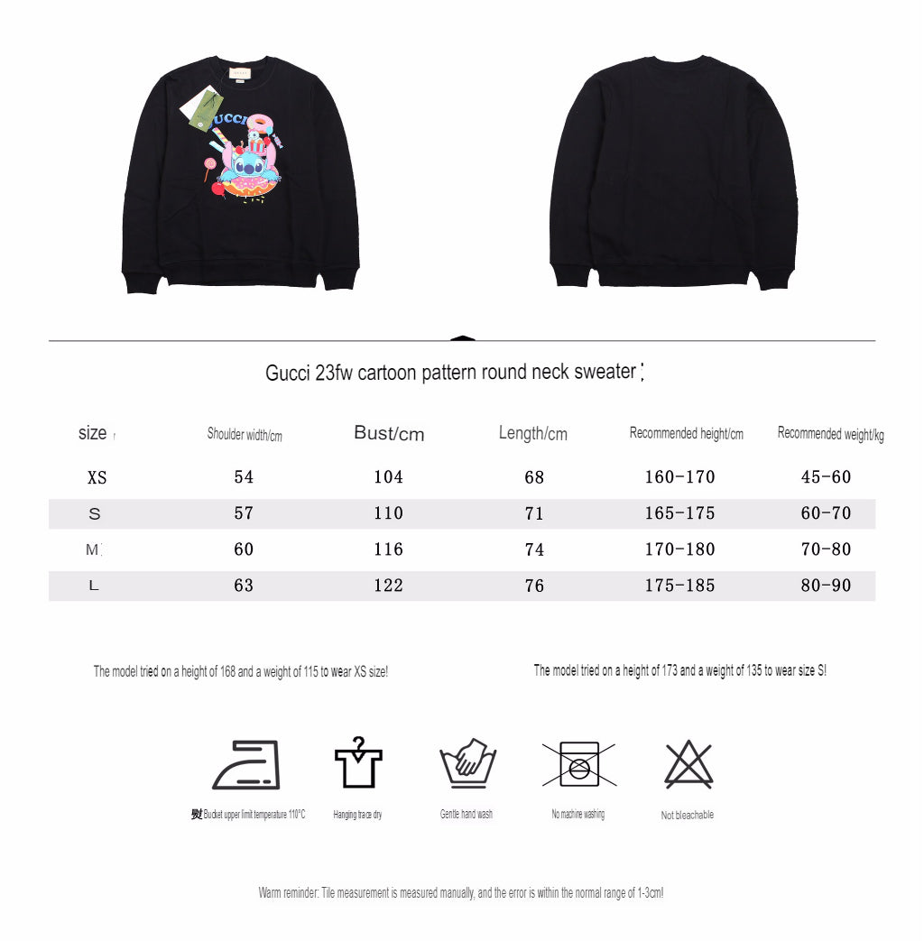 G*u*i stitch donut sweatshirt