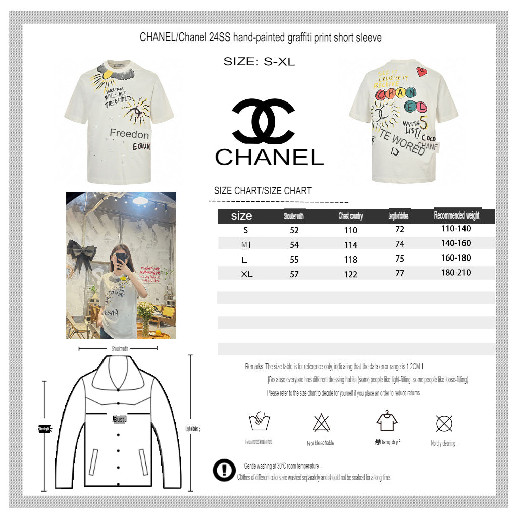 Ch*el "women will save the world" t-shirt in white