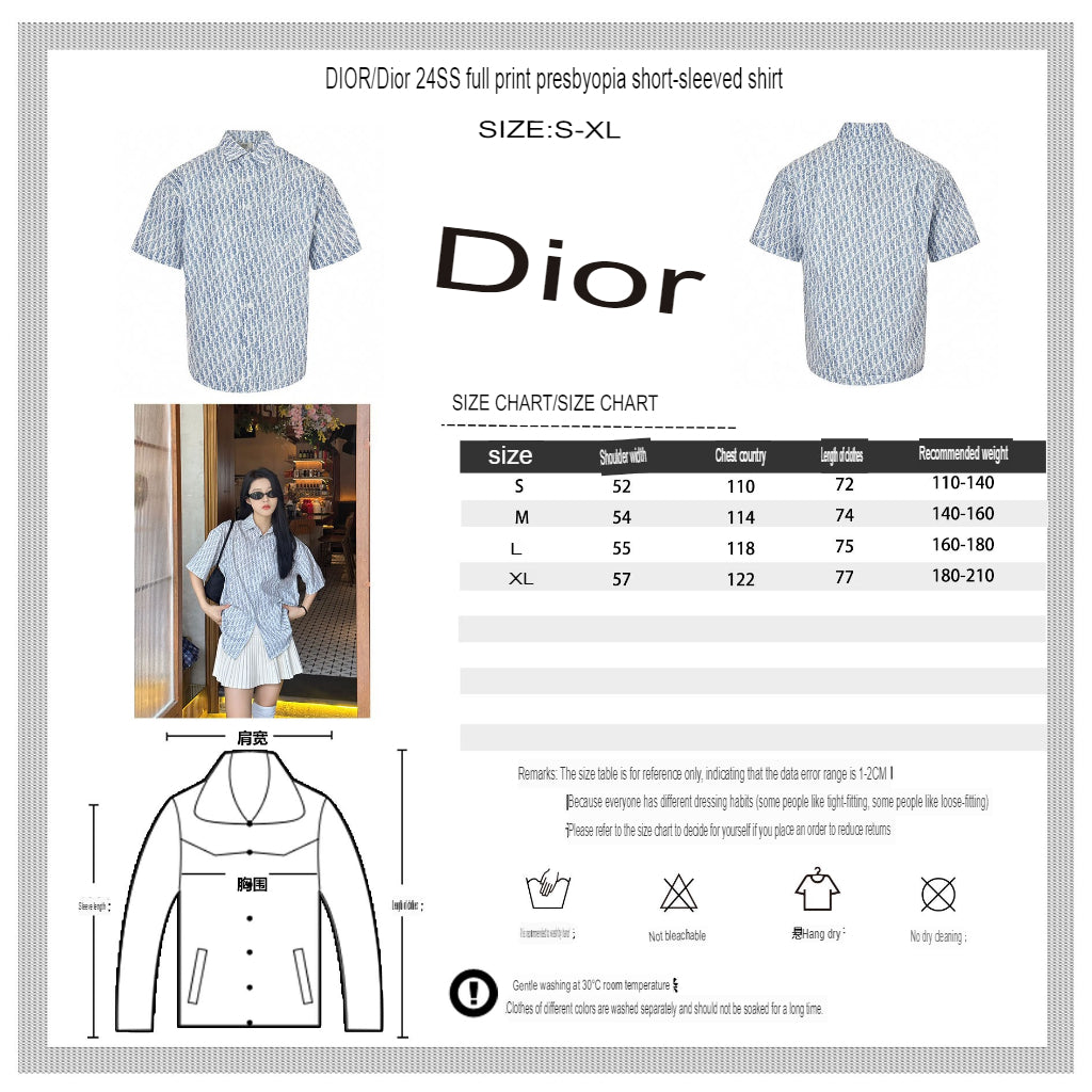 D*or monogram print shirt