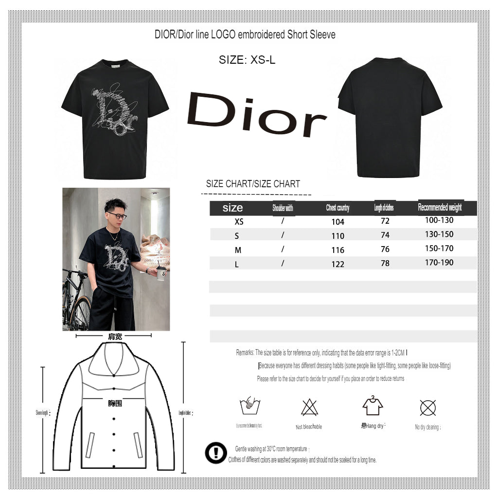 D*or scribble design t-shirt (black)