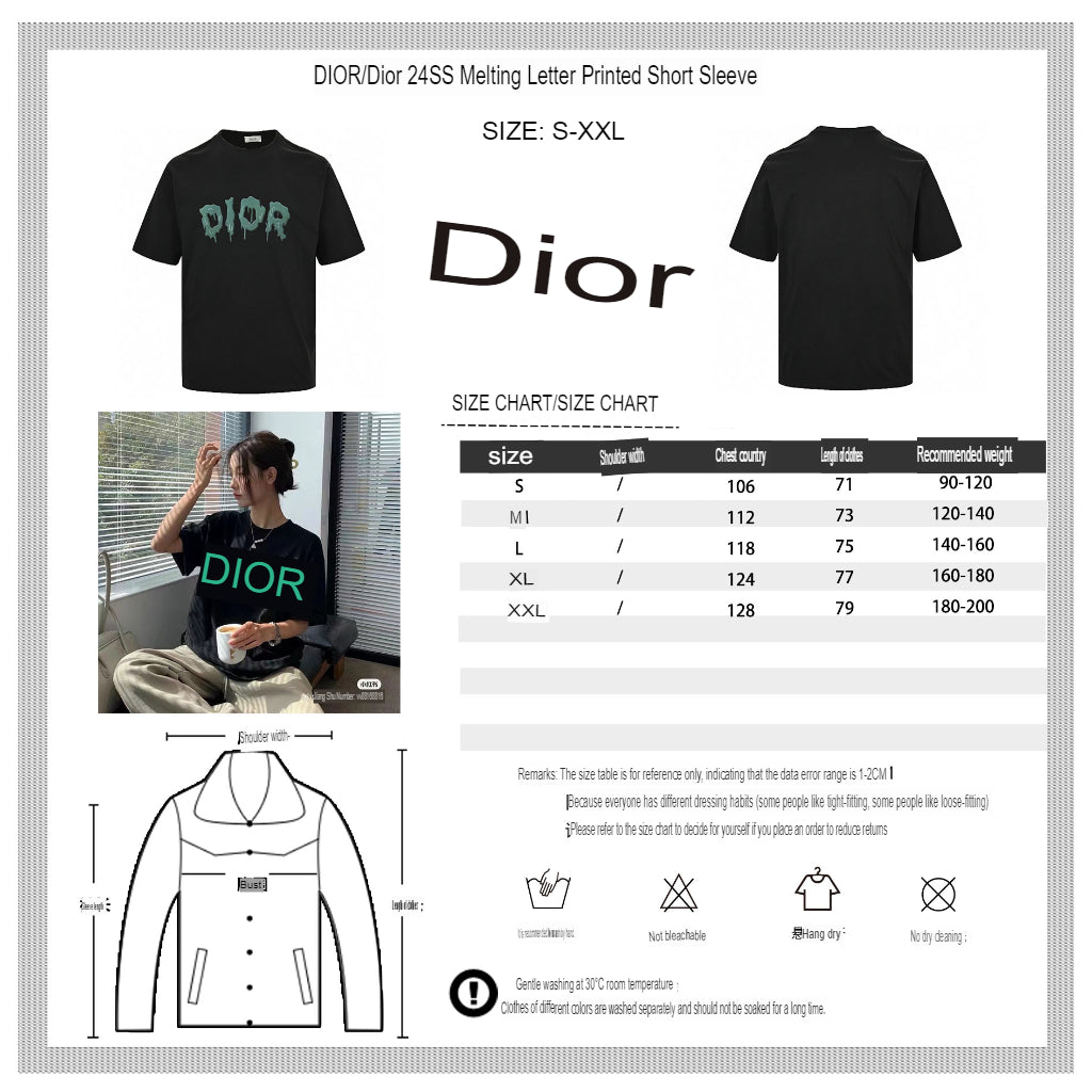 D*or dripping logo t-shirt (black)