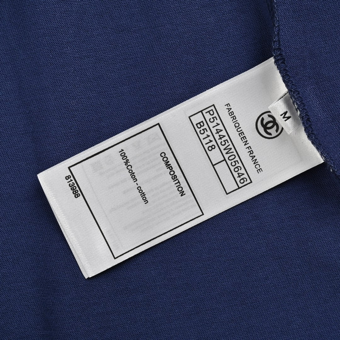 Ch*el logo t-shirt (navy blue)