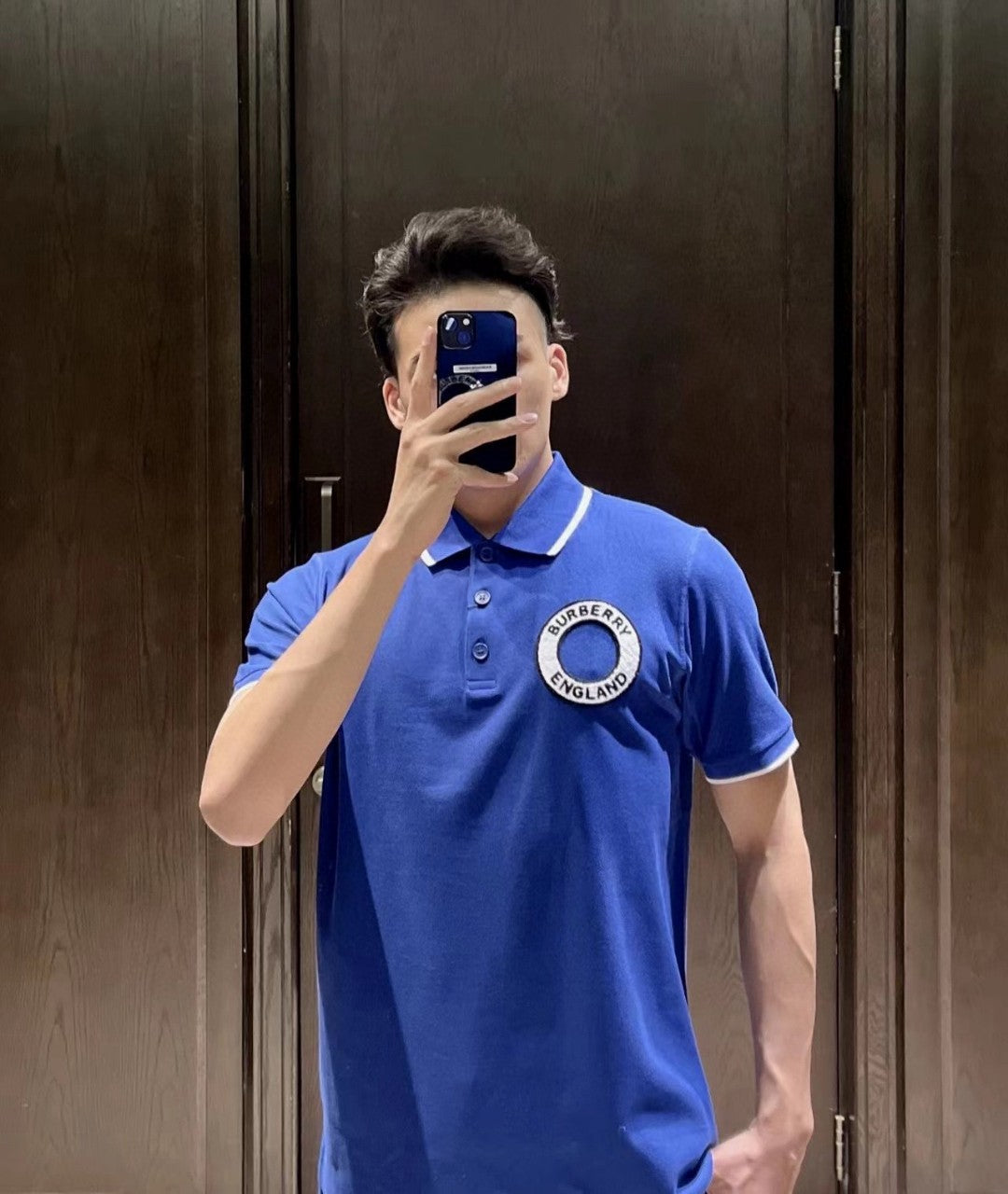 B**rry england polo shirt (navy blue)