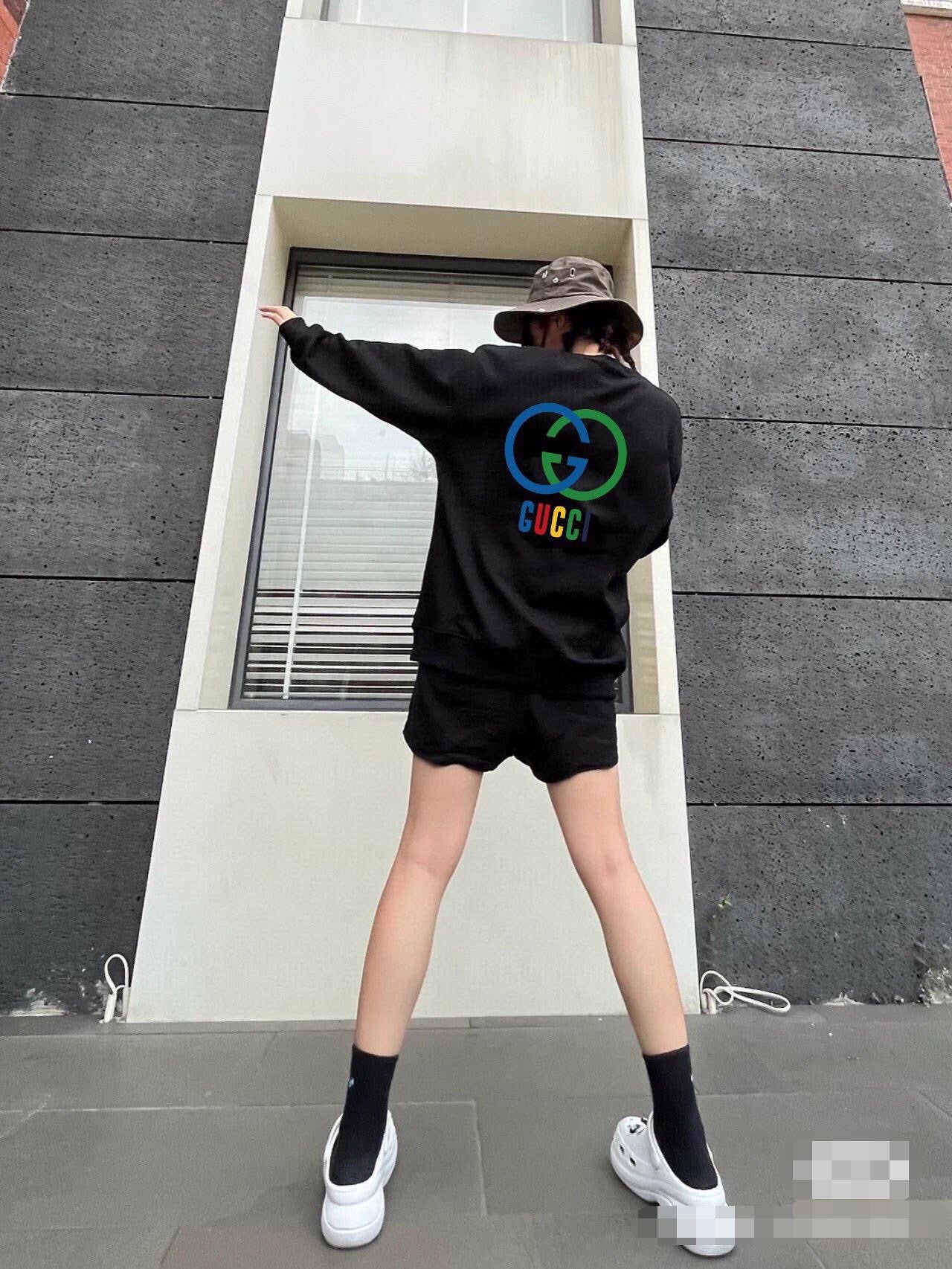 G*u*i interlocking g sweatshirt - black