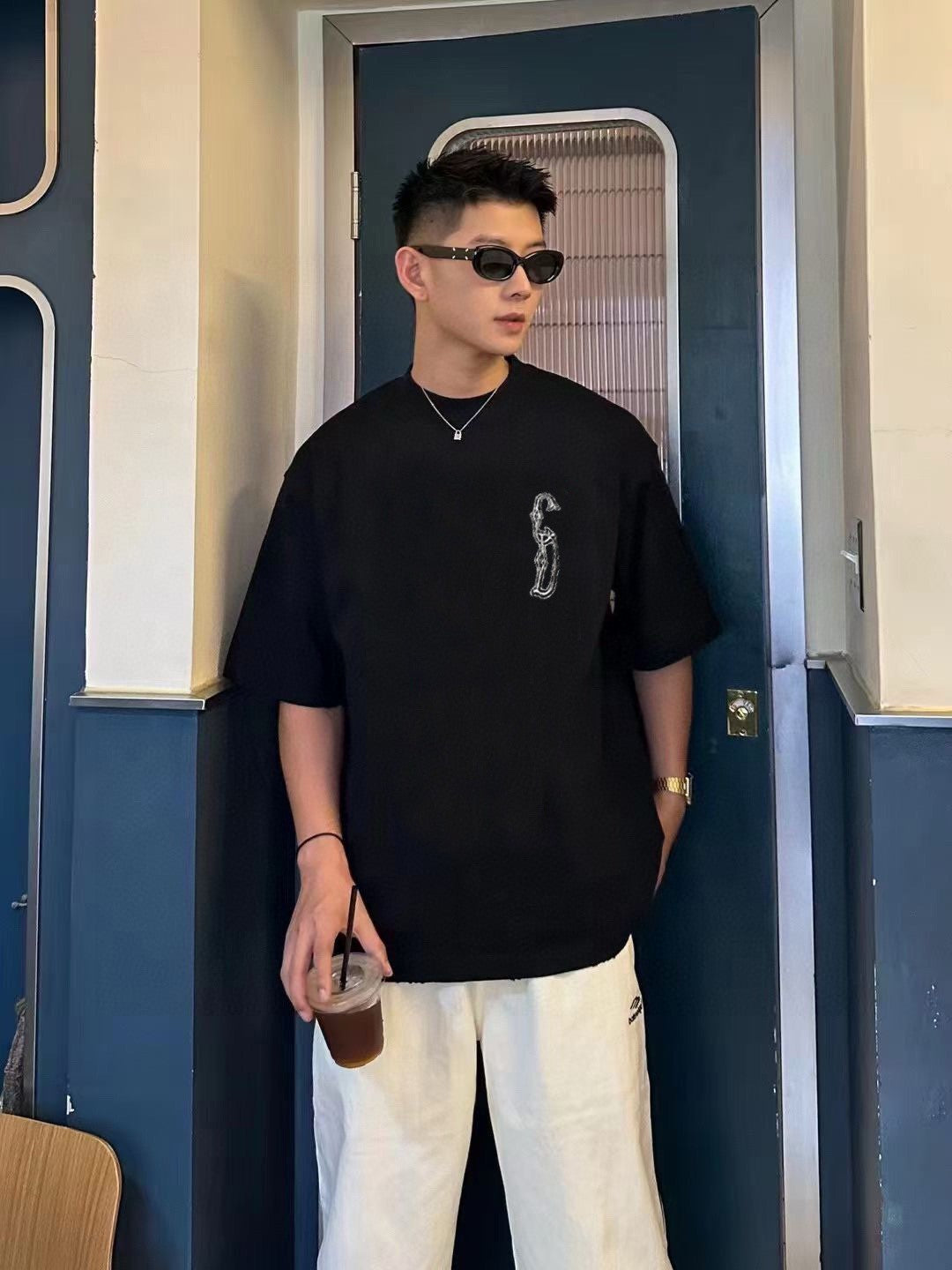 D*or embroidered cd logo t-shirt (black)