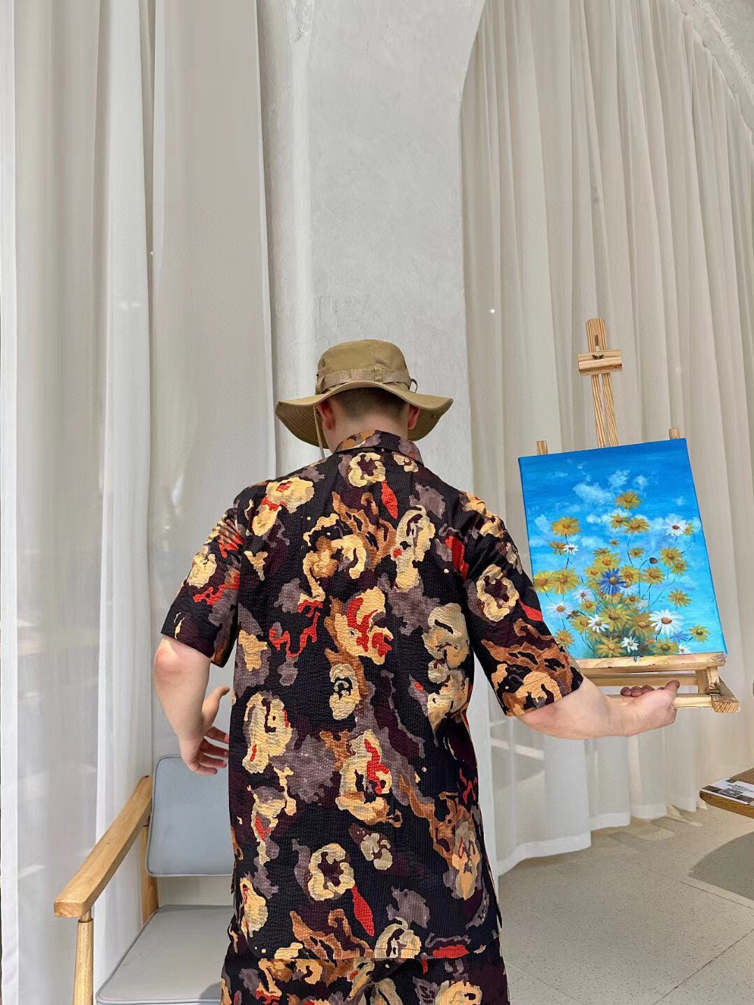D*or abstract floral print shirt