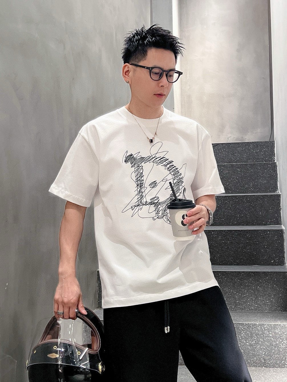 D*or scribble design t-shirt