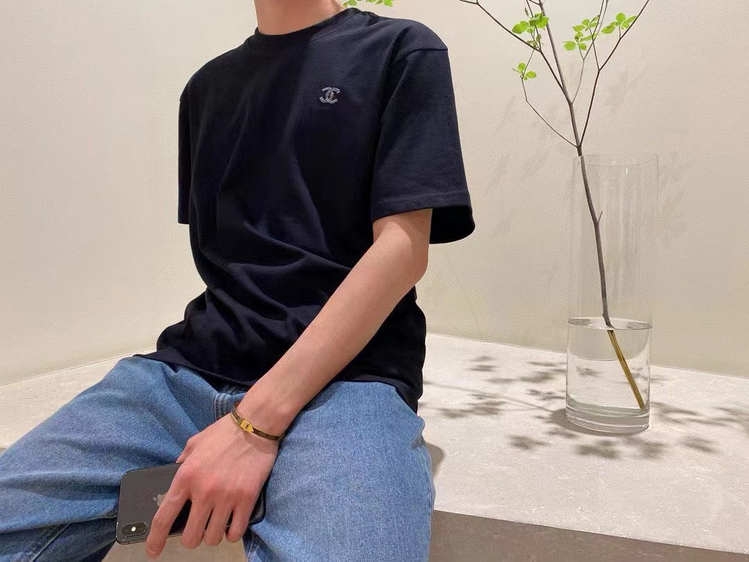 Ch*el classic logo t-shirt in black