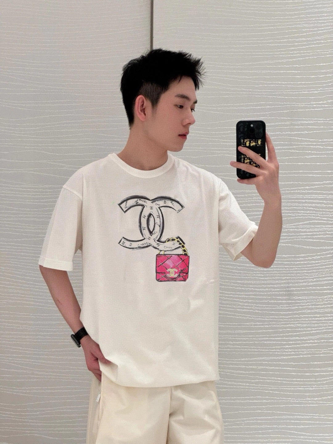 Ch*el logo t-shirt (white)