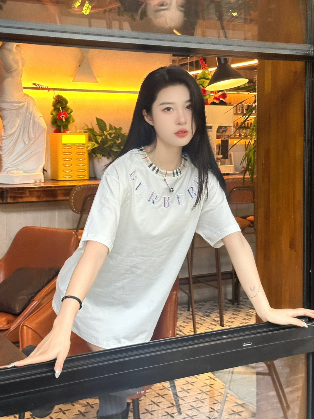 B**rry embroidered logo t-shirt (white)