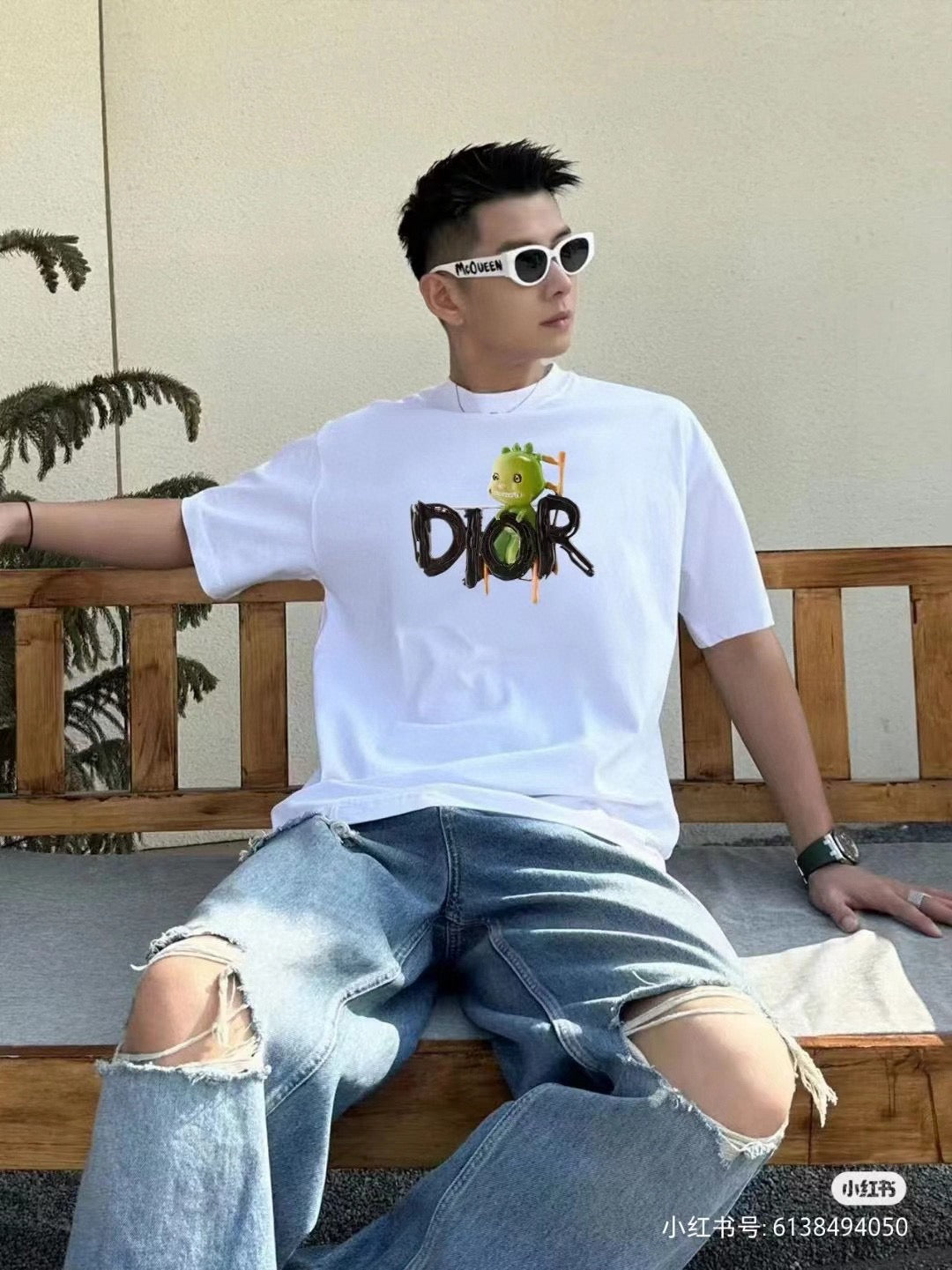 D*or green monster graphic t-shirt