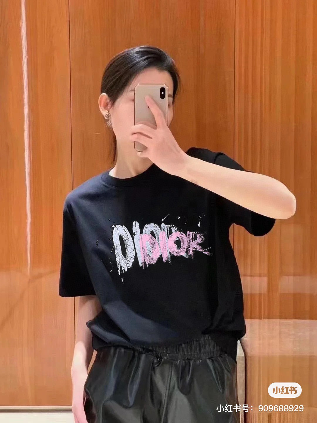 D*or graffiti logo t-shirt in black