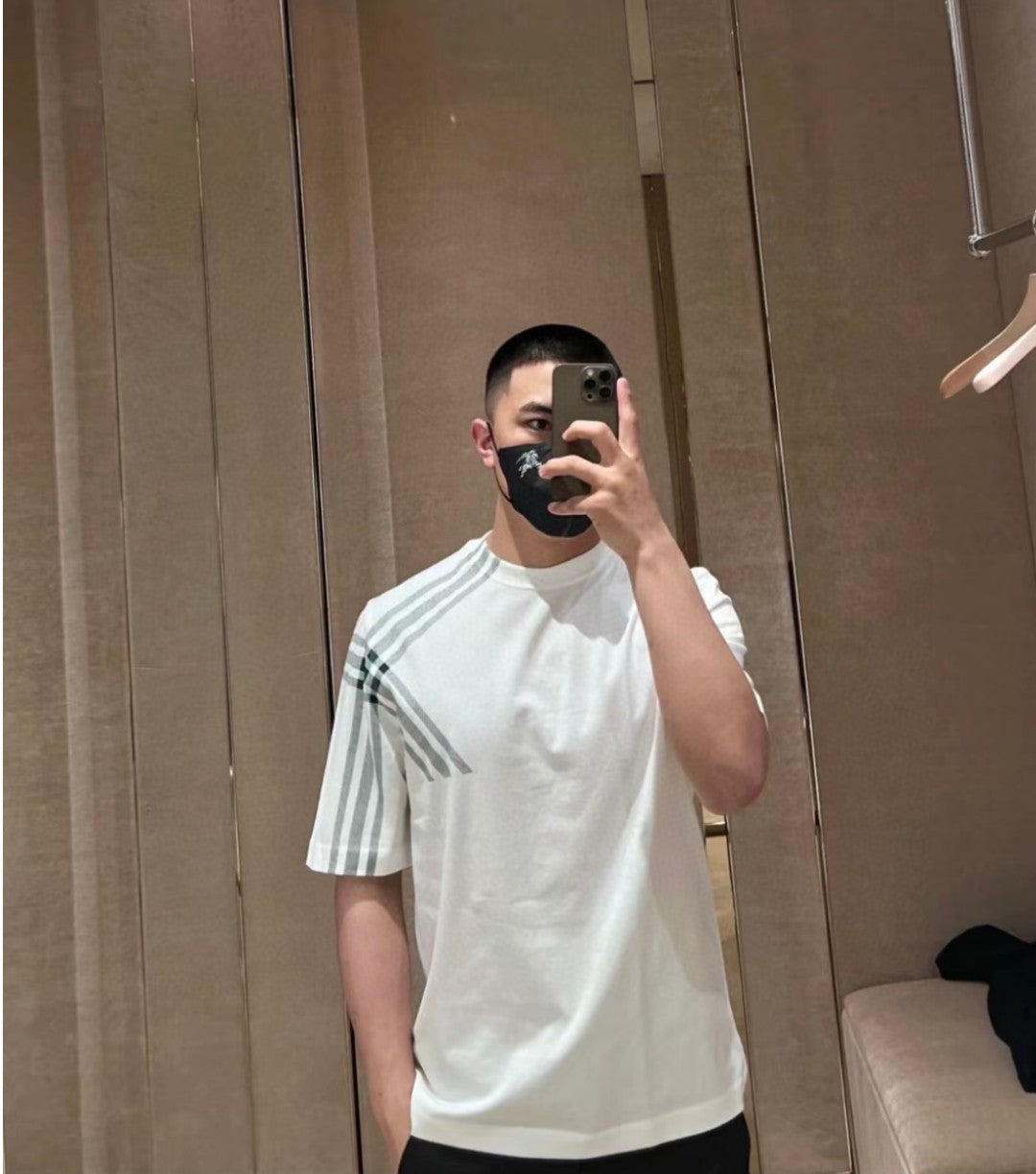 B**rry check pattern t-shirt
