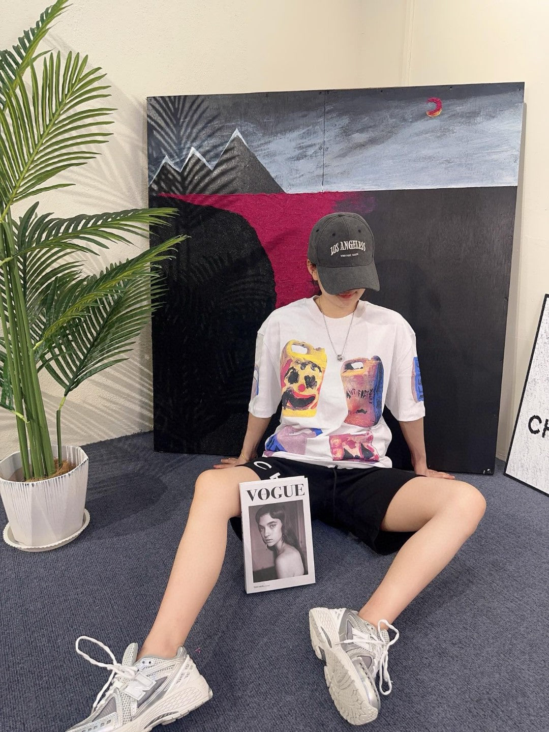 Pra*a graphic t-shirt (white)