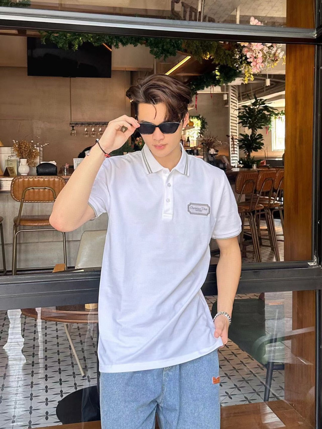 D*or polo shirt (white)