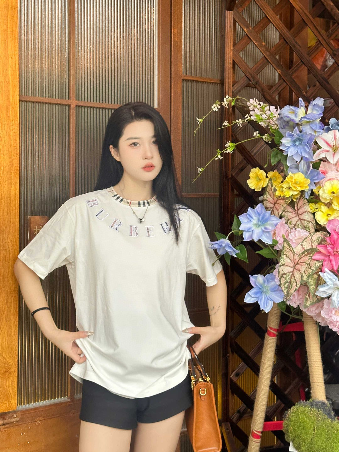 B**rry embroidered logo t-shirt (white)