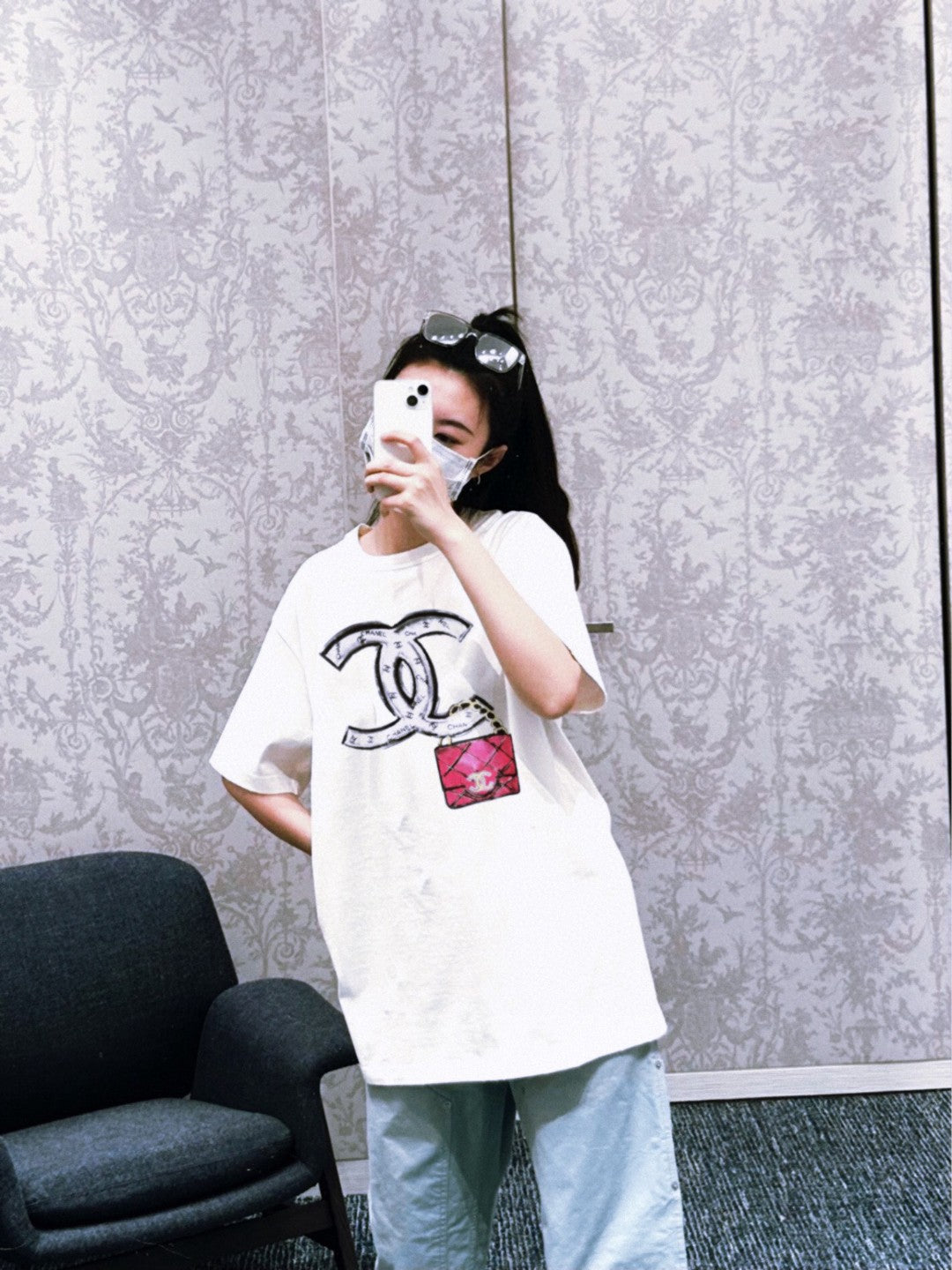Ch*el logo t-shirt (white)