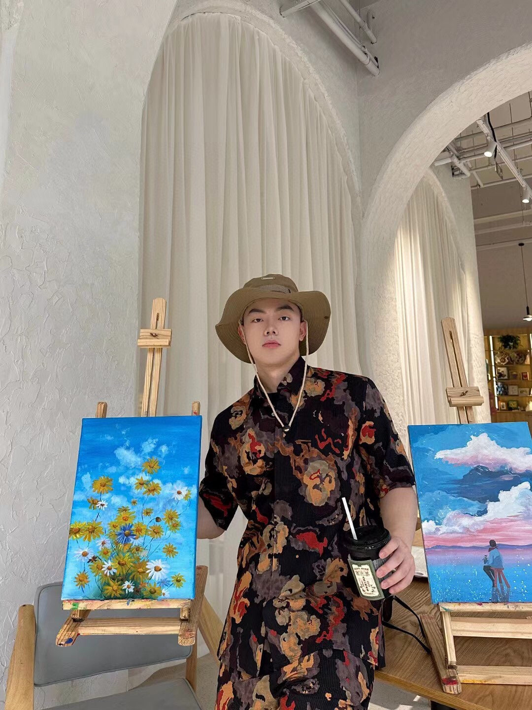 D*or abstract floral print shirt