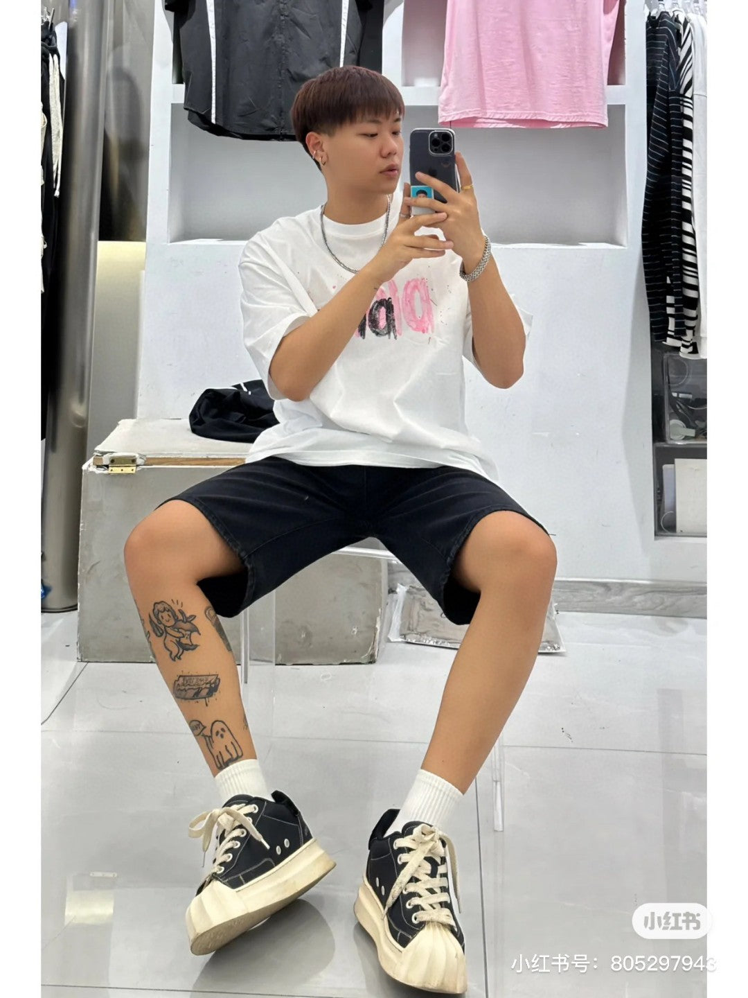 D*or graffiti logo t-shirt in white