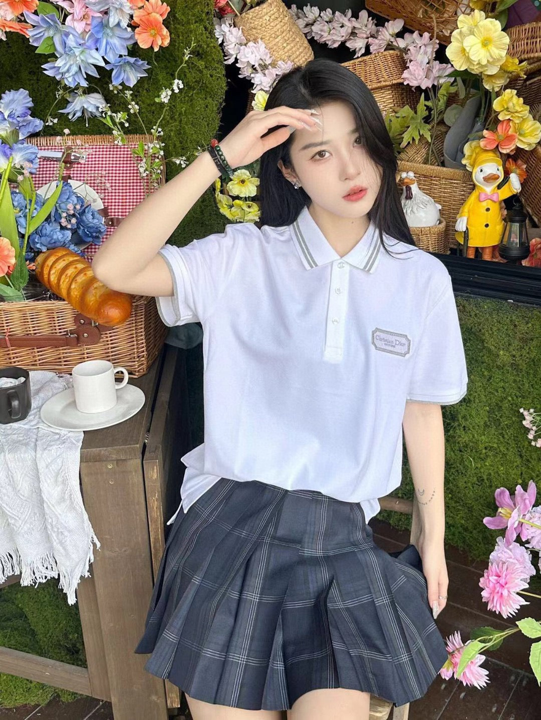 D*or polo shirt (white)