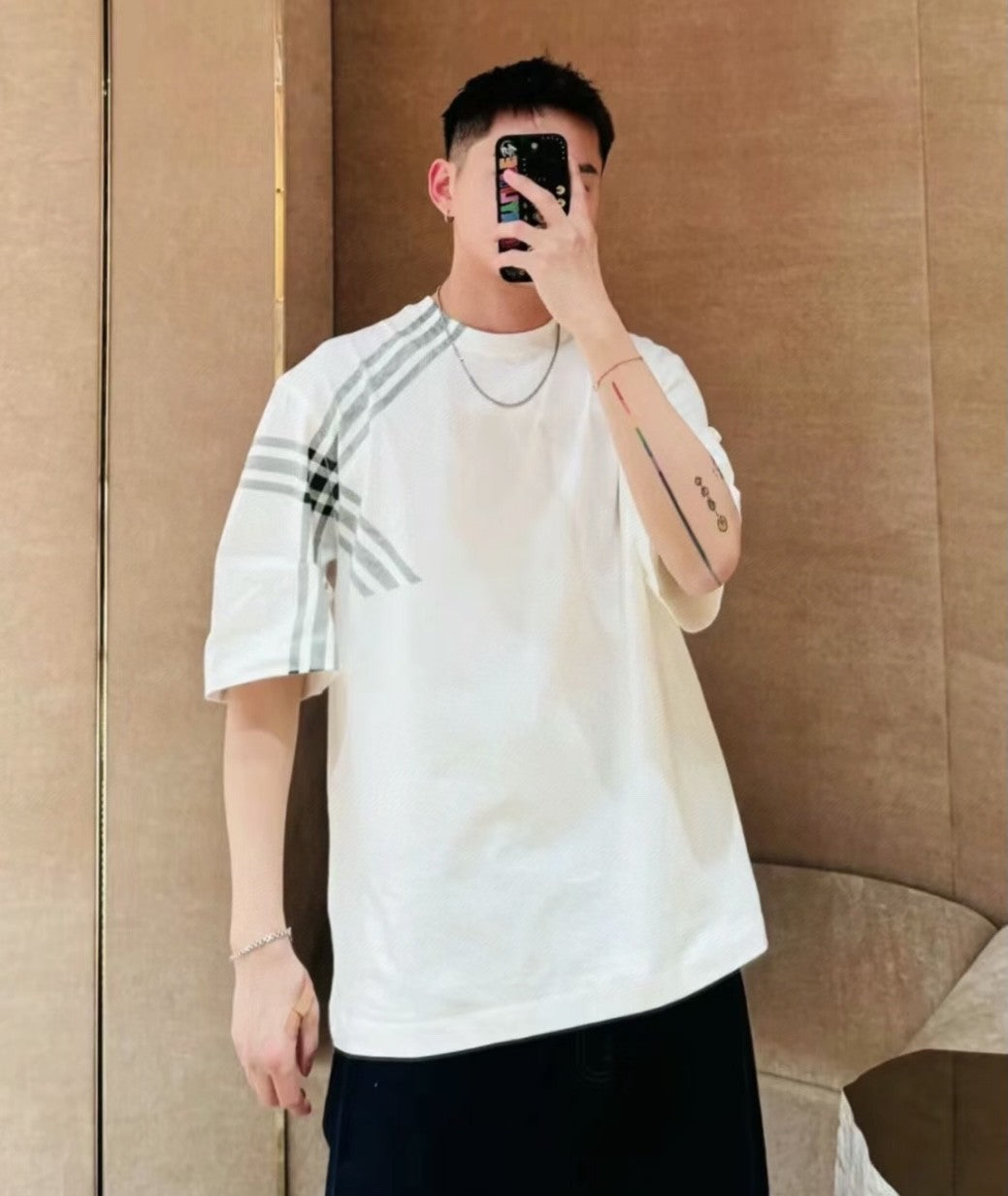 B**rry check pattern t-shirt