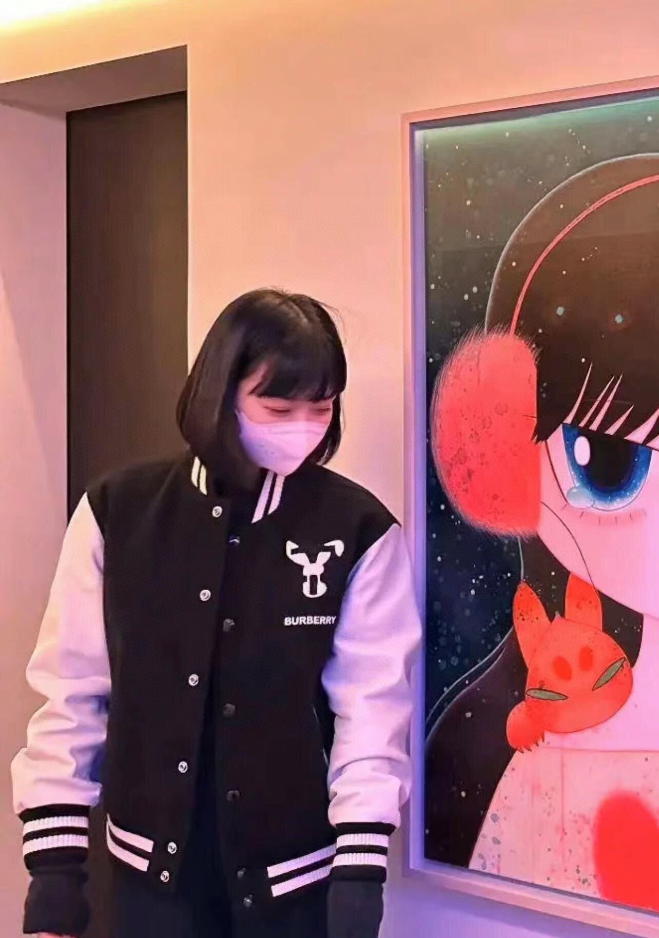 B**rry varsity jacket - black and white
