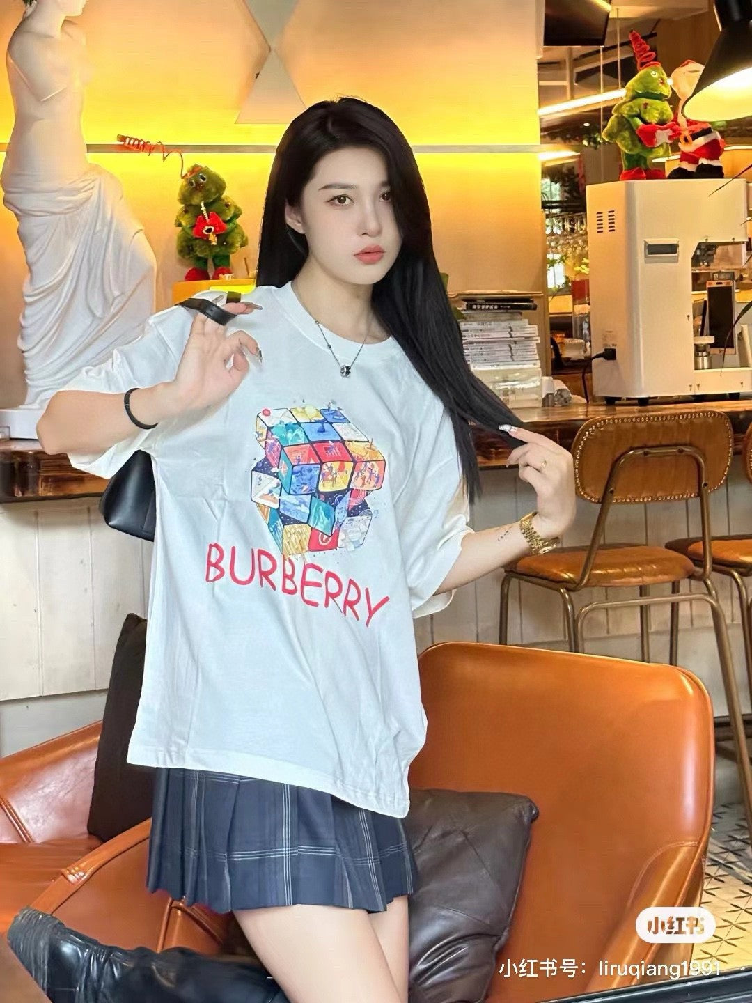 B**rry rubik's cube graphic t-shirt (white)