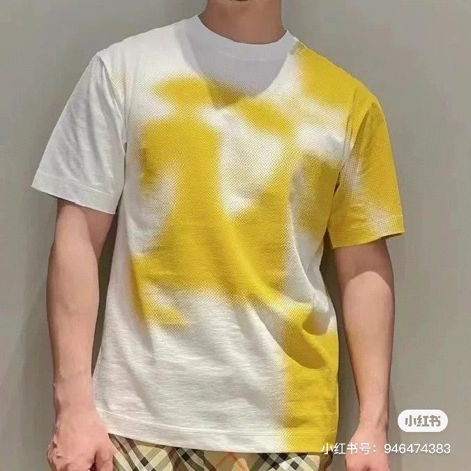 B**rry gradient equestrian logo yellow t-shirt