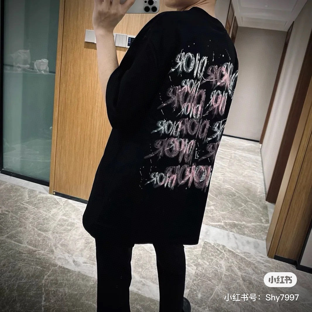 D*or graffiti logo t-shirt in black