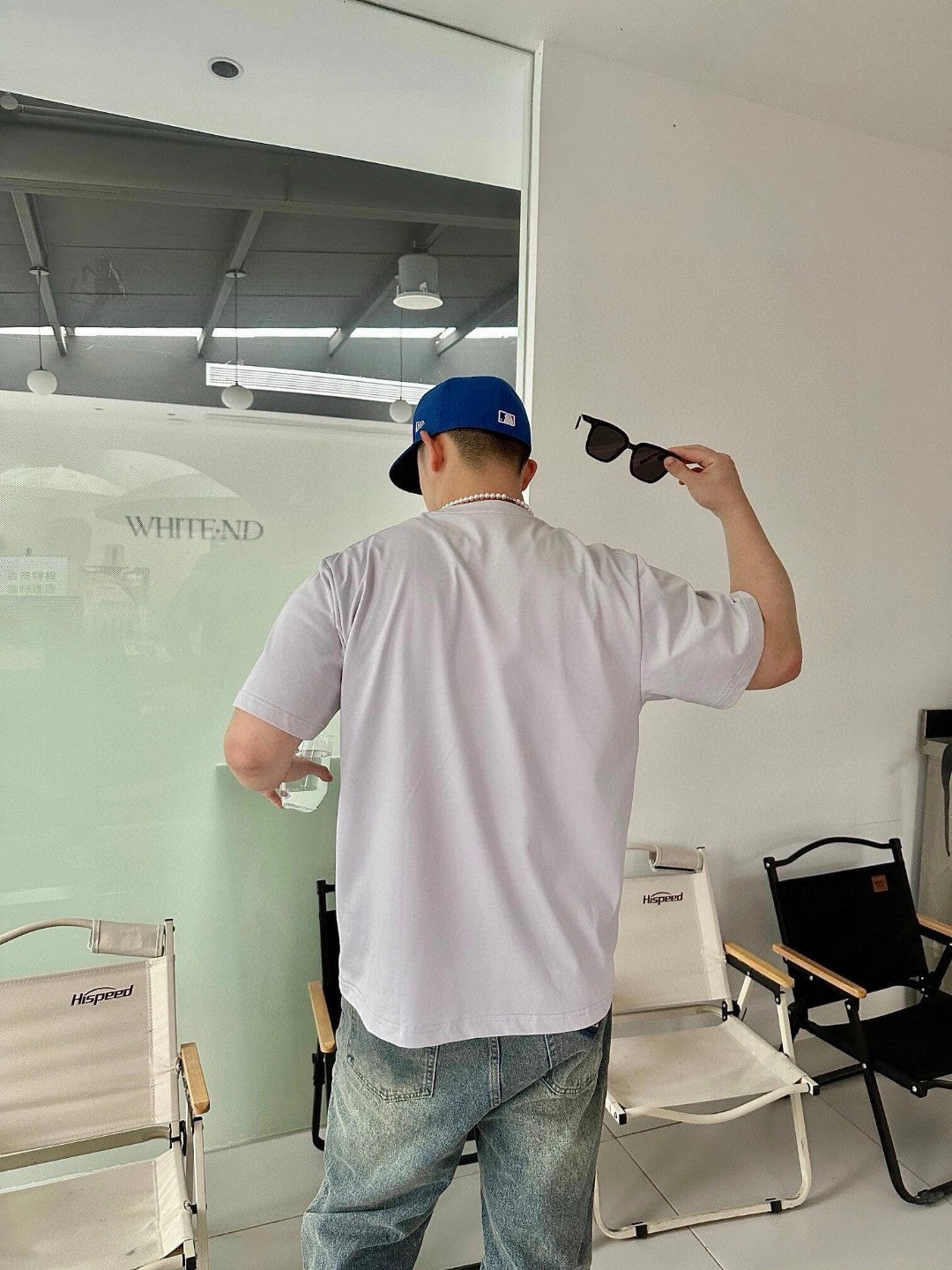 D*or oversized logo white t-shirt