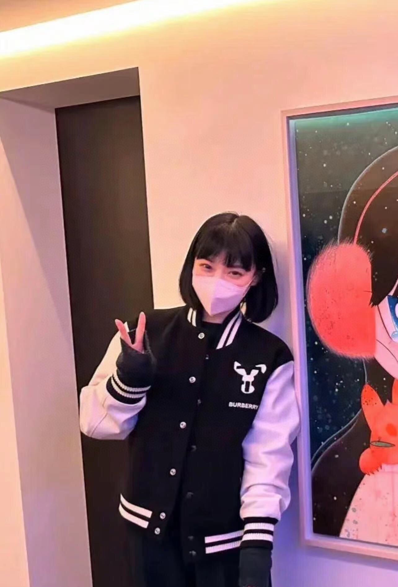 B**rry varsity jacket - black and white