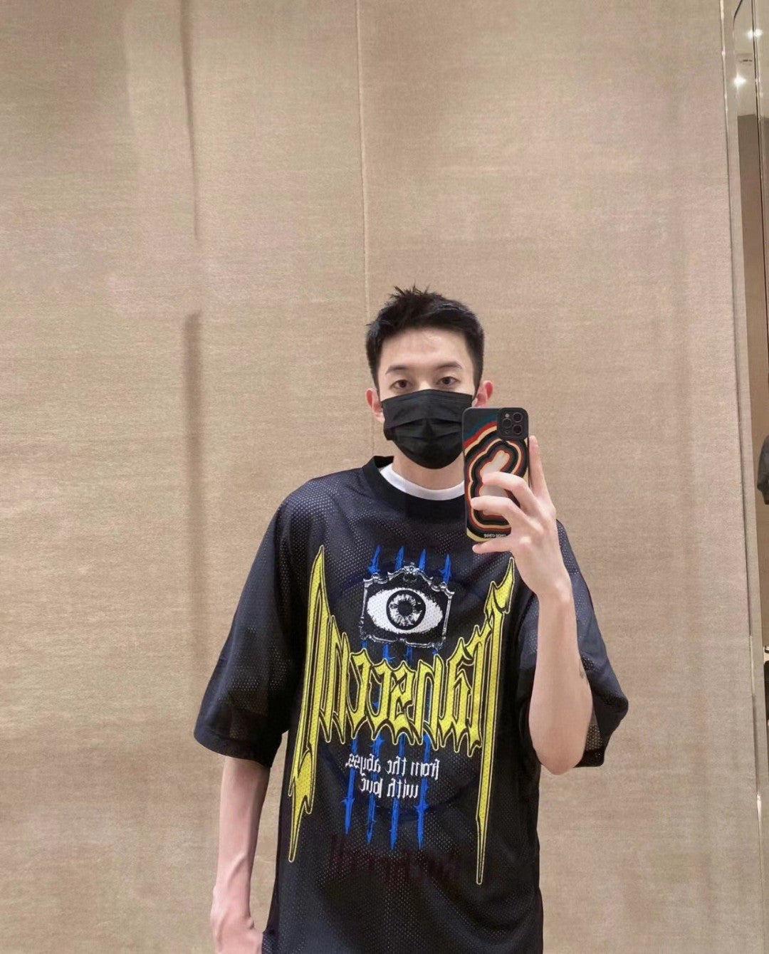 B**rry gothic mesh t-shirt (black)
