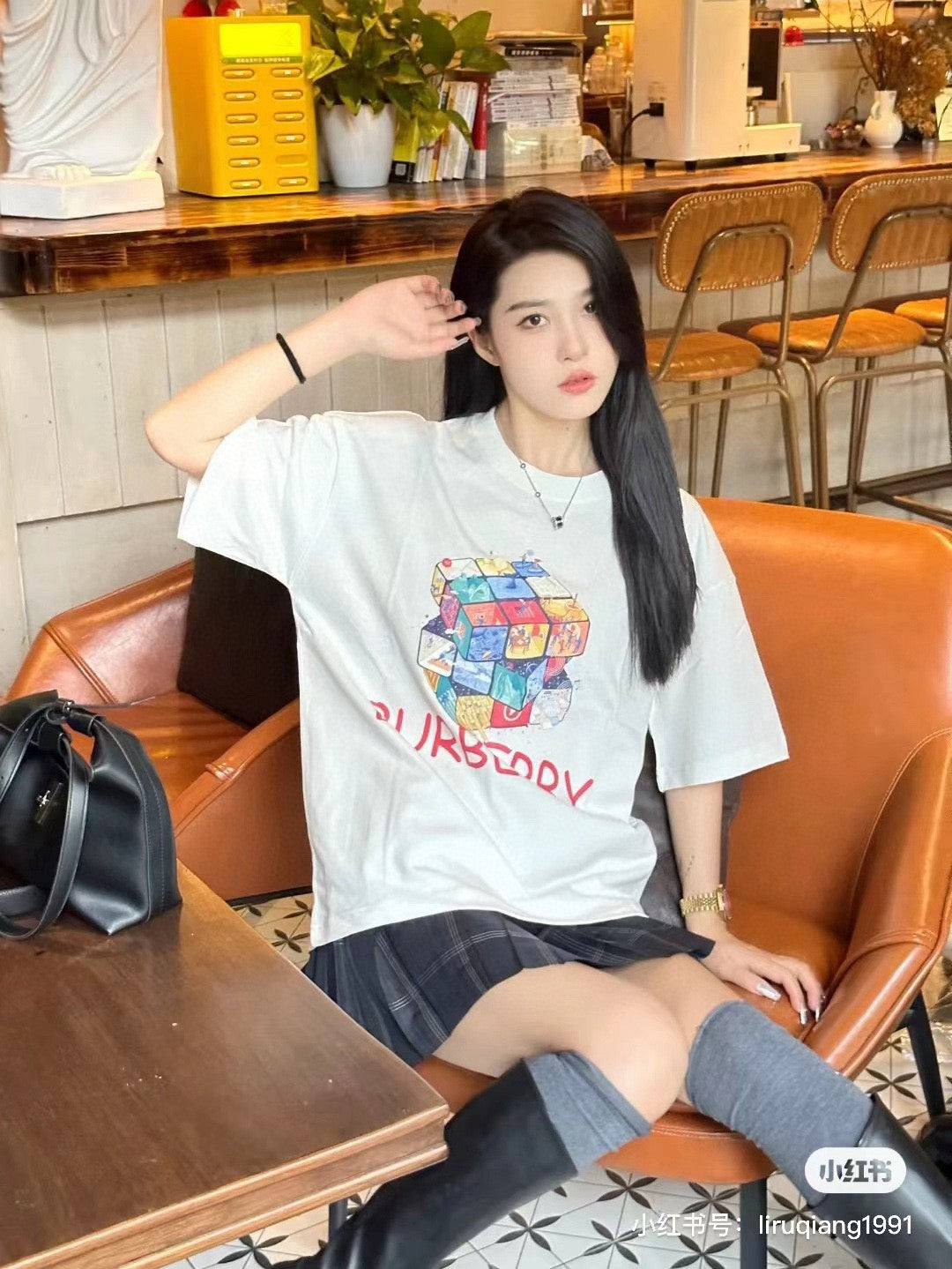 B**rry rubik's cube graphic t-shirt (white)