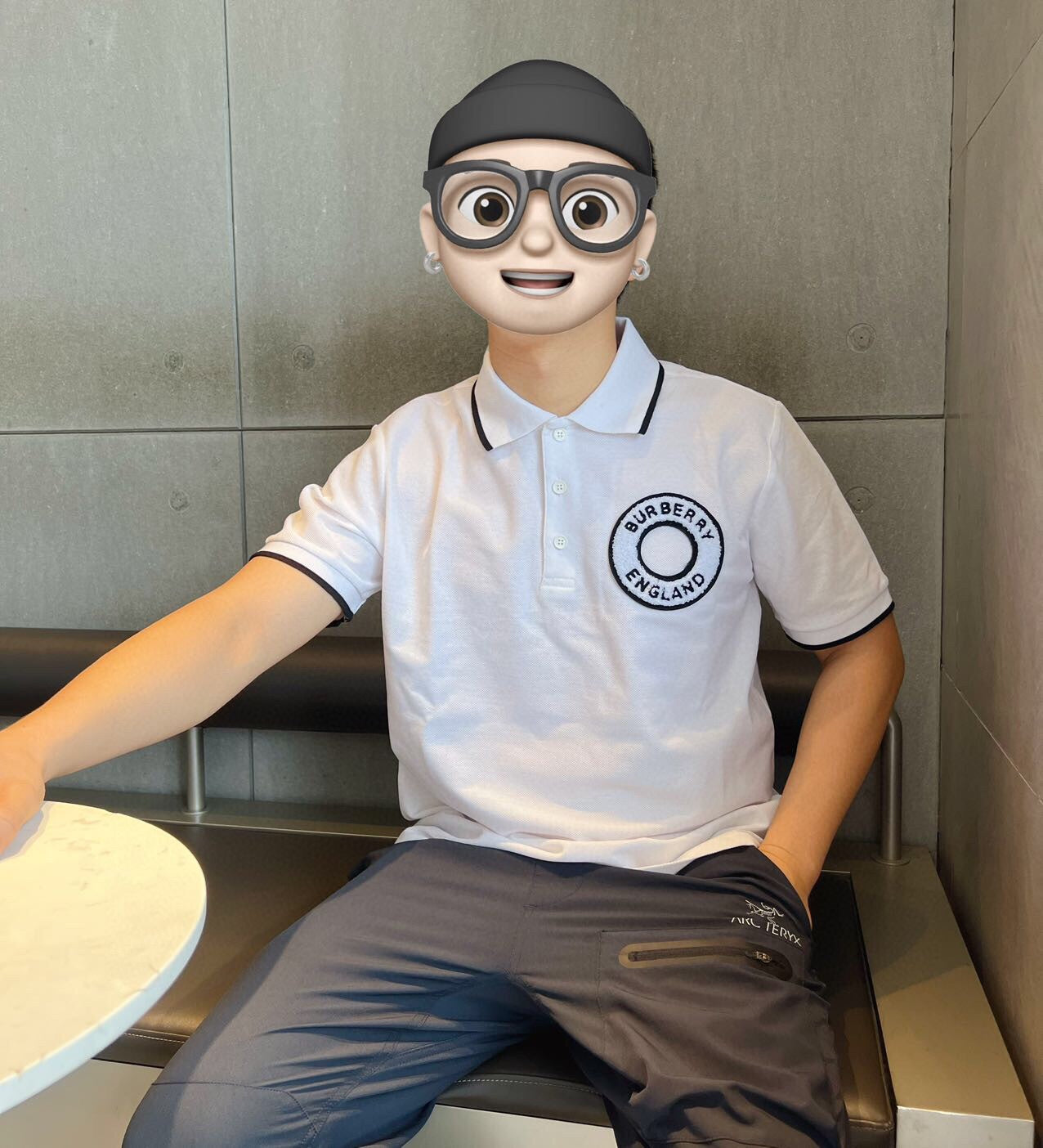 B**rry textured polo shirt in white