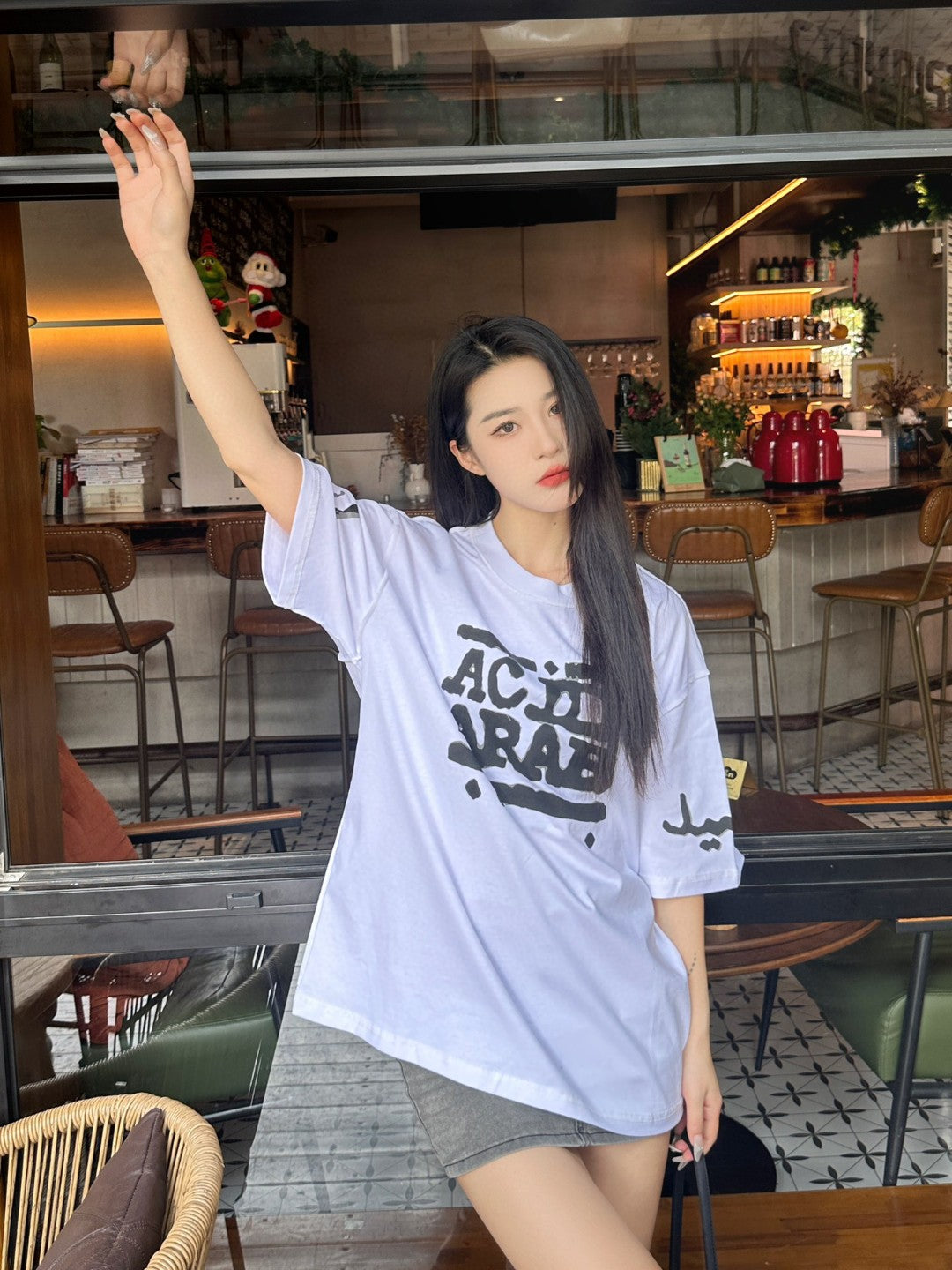 Ba*len*cia*ga acid arab t-shirt (white)
