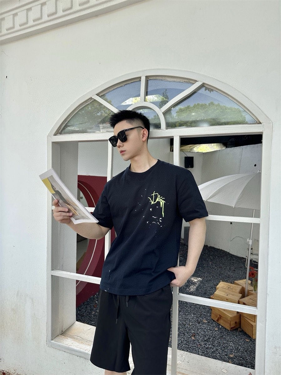 D*or artistic splatter t-shirt (black)
