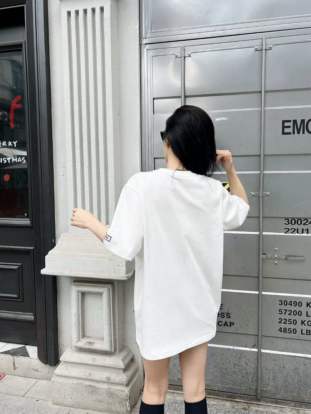 Ch*el minimalist logo t-shirt (white)