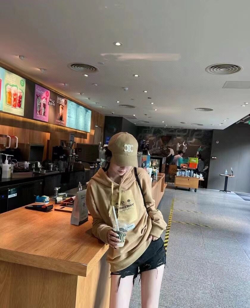 B**rry brown hoodie with logo patch