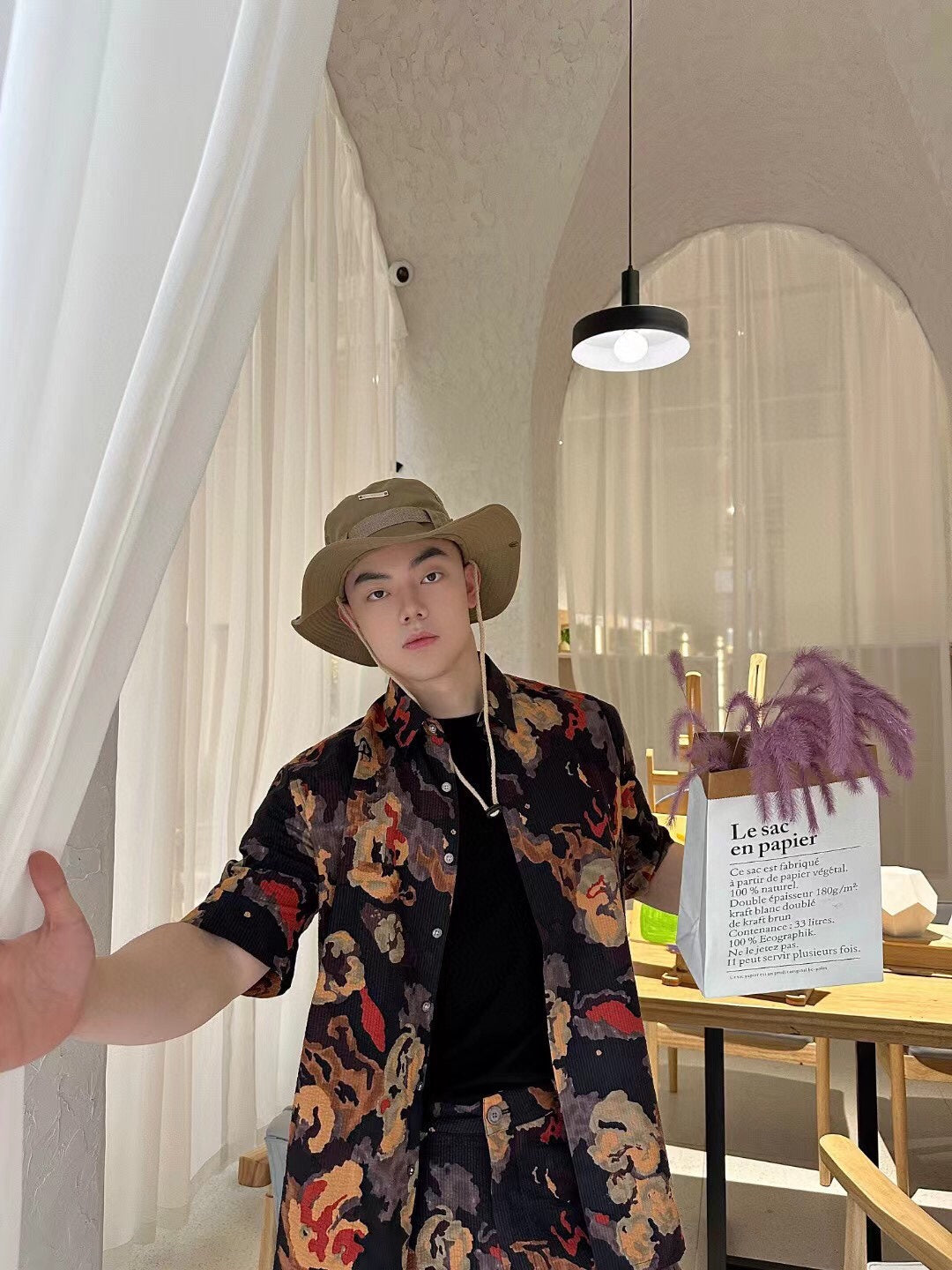 D*or abstract floral print shirt