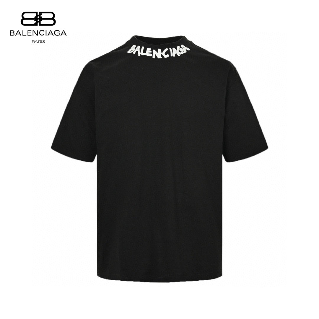 Ba*len*cia*ga distorted logo t-shirt (black)