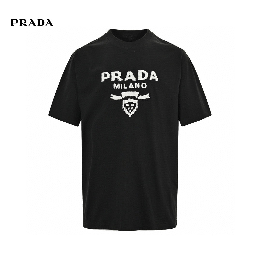 Pra*a milano black emblem t-shirt