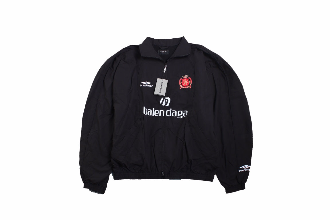 Ba*len*cia*ga black zip-up track jacket