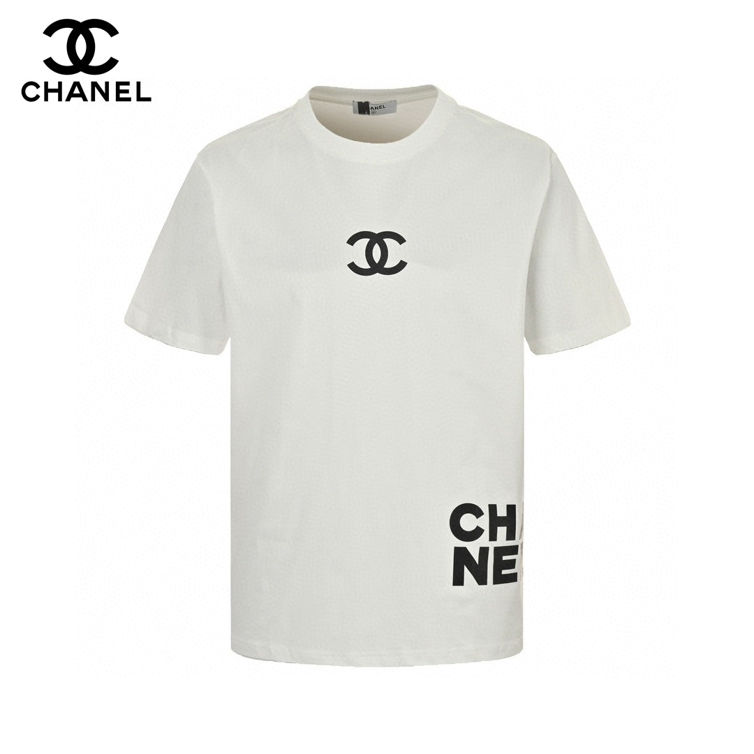 Ch*el double c logo t-shirt (white)
